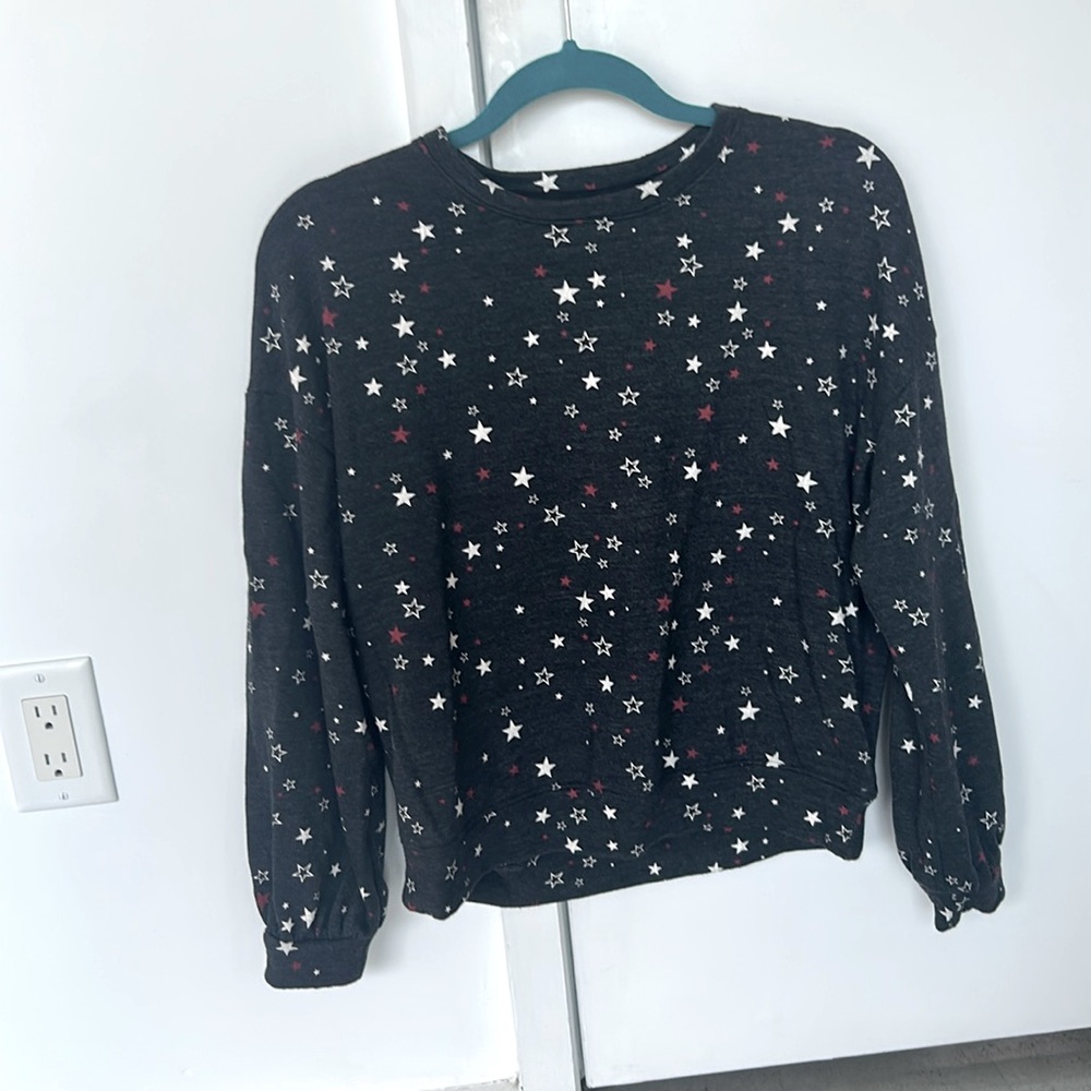 Sundry Stars Gray Oversized Crewneck Sweatshirt size Small/ 1